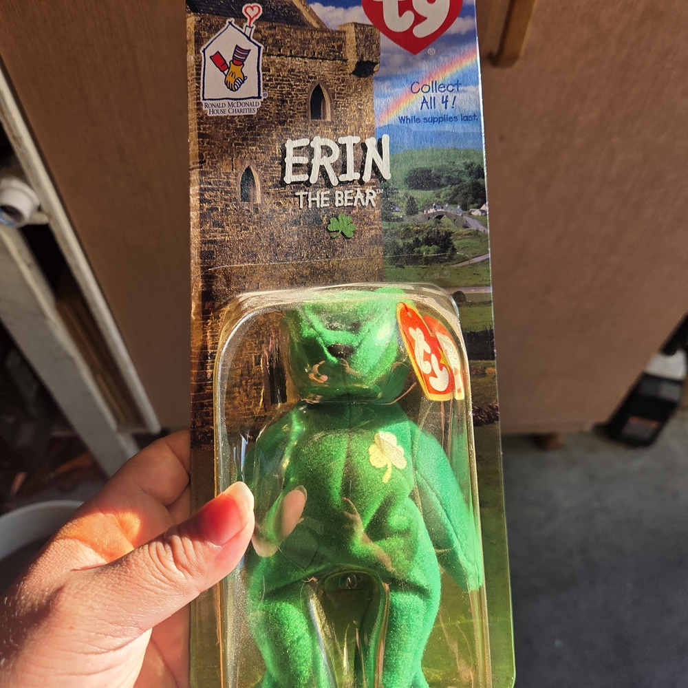 Erin the Bear - Green Plush Toy